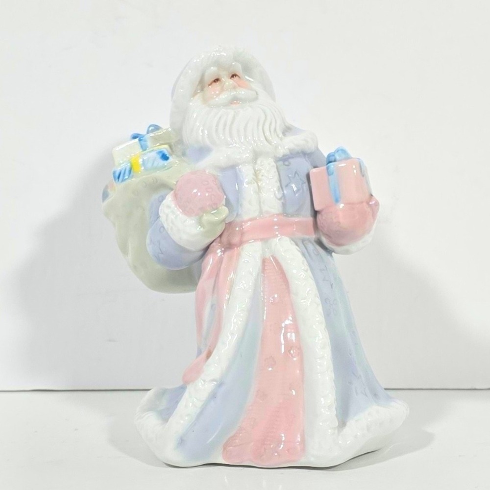 Dan Dee Santa Claus Ceramic Figurine Christmas Decor Pastel Victorian Kmart - Picture 2 of 7